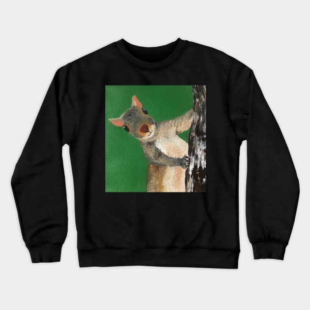 Hey There Squirrely Crewneck Sweatshirt by Snobunyluv